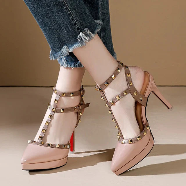Enchanté by Valéry: Luxe Valentijn Zomer Hoge Hakken Sandalen
