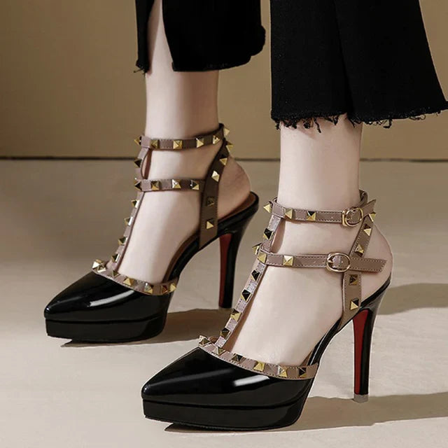 Enchanté by Valéry: Luxe Valentijn Zomer Hoge Hakken Sandalen