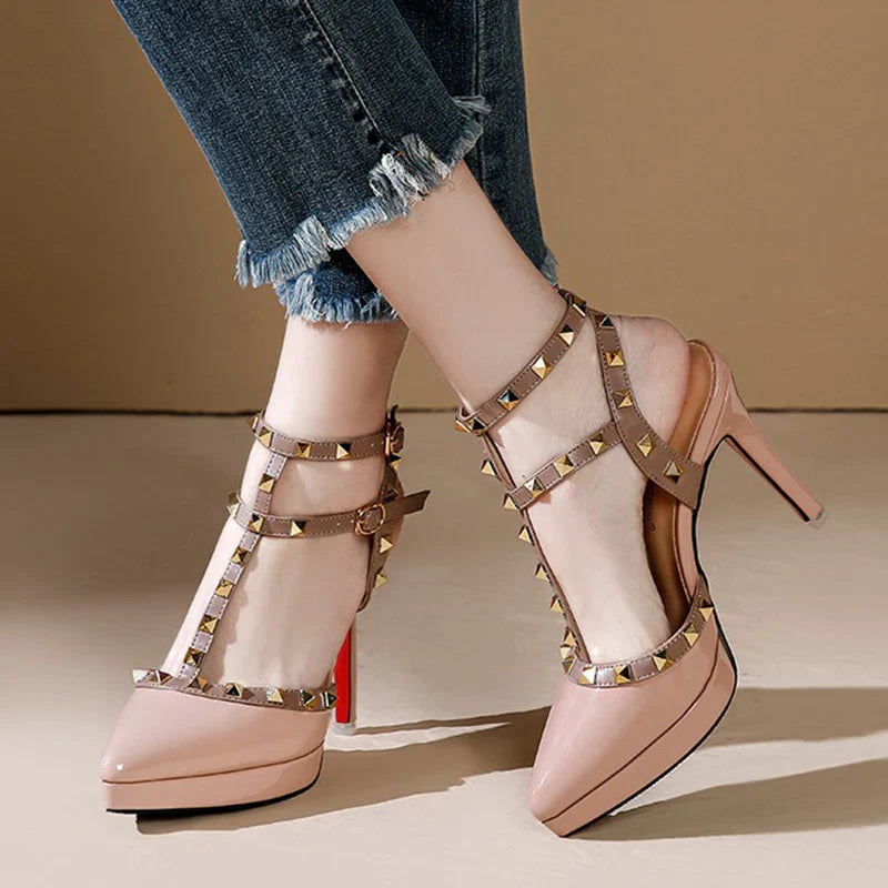 Enchanté by Valéry: Luxe Valentijn Zomer Hoge Hakken Sandalen