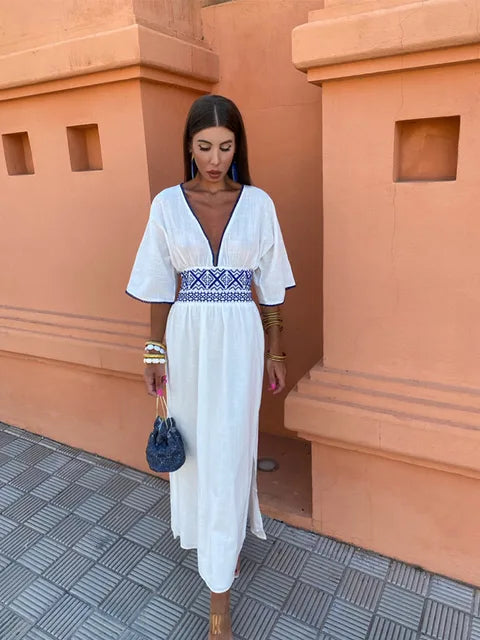 Aurora Lange Jurk voor Zomerse Elegantie