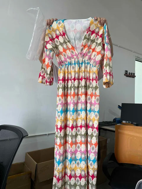 Aurora Lange Jurk voor Zomerse Elegantie
