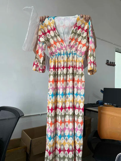 Aurora Lange Jurk voor Zomerse Elegantie