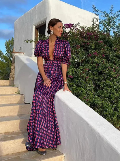 Aurora Lange Jurk voor Zomerse Elegantie