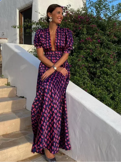 Aurora Lange Jurk voor Zomerse Elegantie