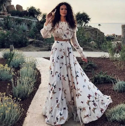 ZomerGloed Bohemian Vlinderjurk Set
