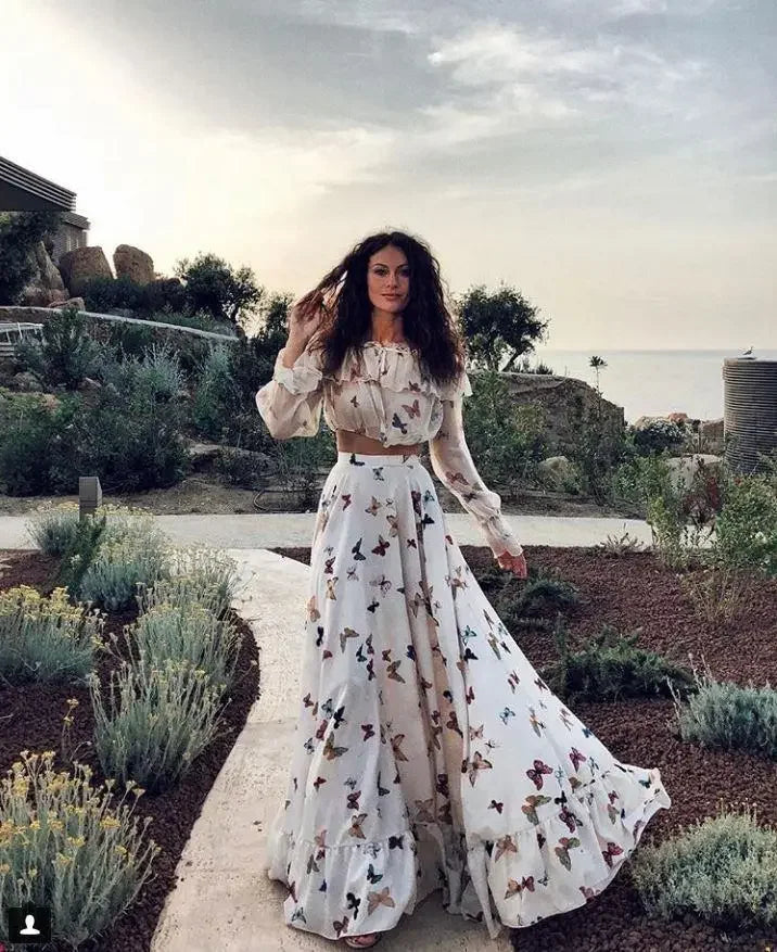 ZomerGloed Bohemian Vlinderjurk Set
