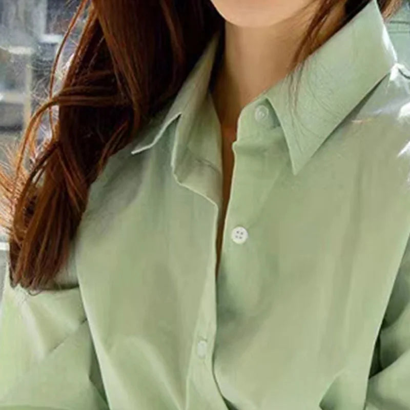 StarGaze Fashion Chique Losse Lange Mouwen V-Hals Blouse