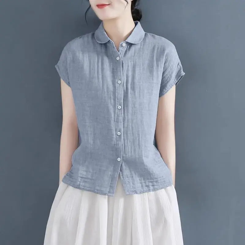 Bellissima Retro Koreaanse Stijl Chic Dames Overhemd