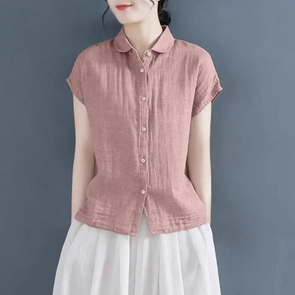 Bellissima Retro Koreaanse Stijl Chic Dames Overhemd