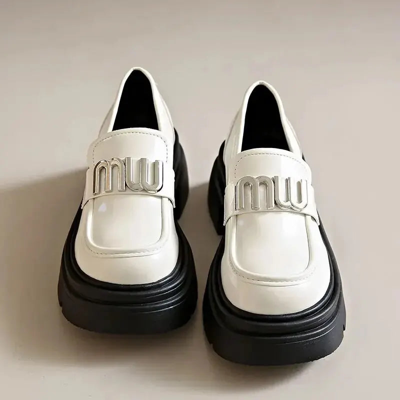 Chique Platform Loafers voor een Trendy Look
