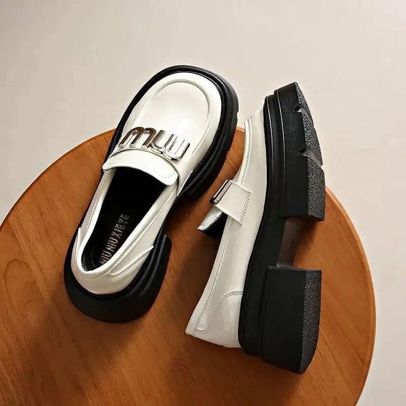 Chique Platform Loafers voor een Trendy Look