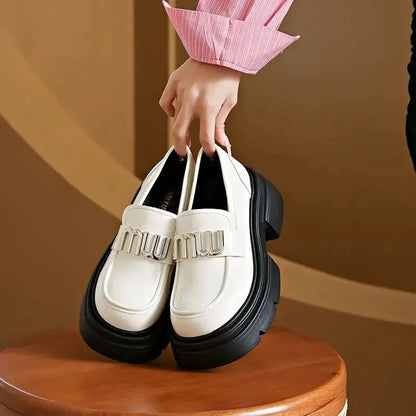 Chique Platform Loafers voor een Trendy Look