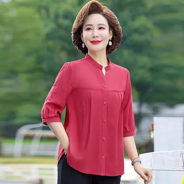 Stijlvolle Zomershirt Voor Elegante Vrouwen