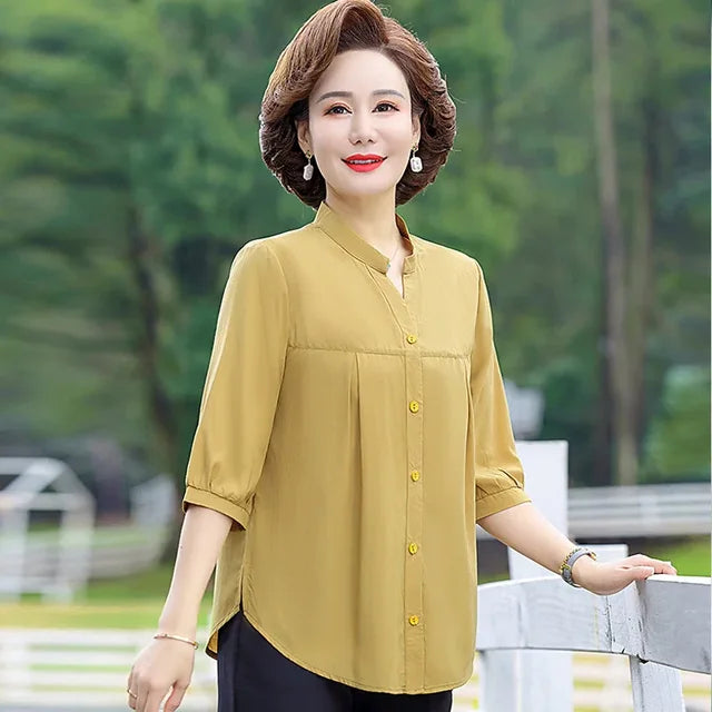 Stijlvolle Zomershirt Voor Elegante Vrouwen
