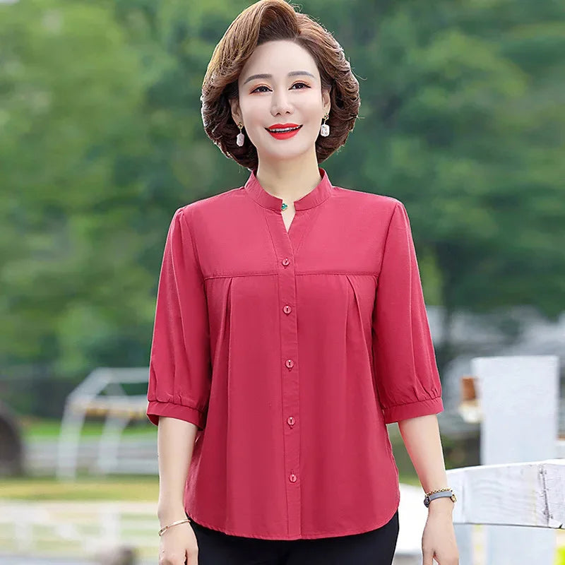 Stijlvolle Zomershirt Voor Elegante Vrouwen