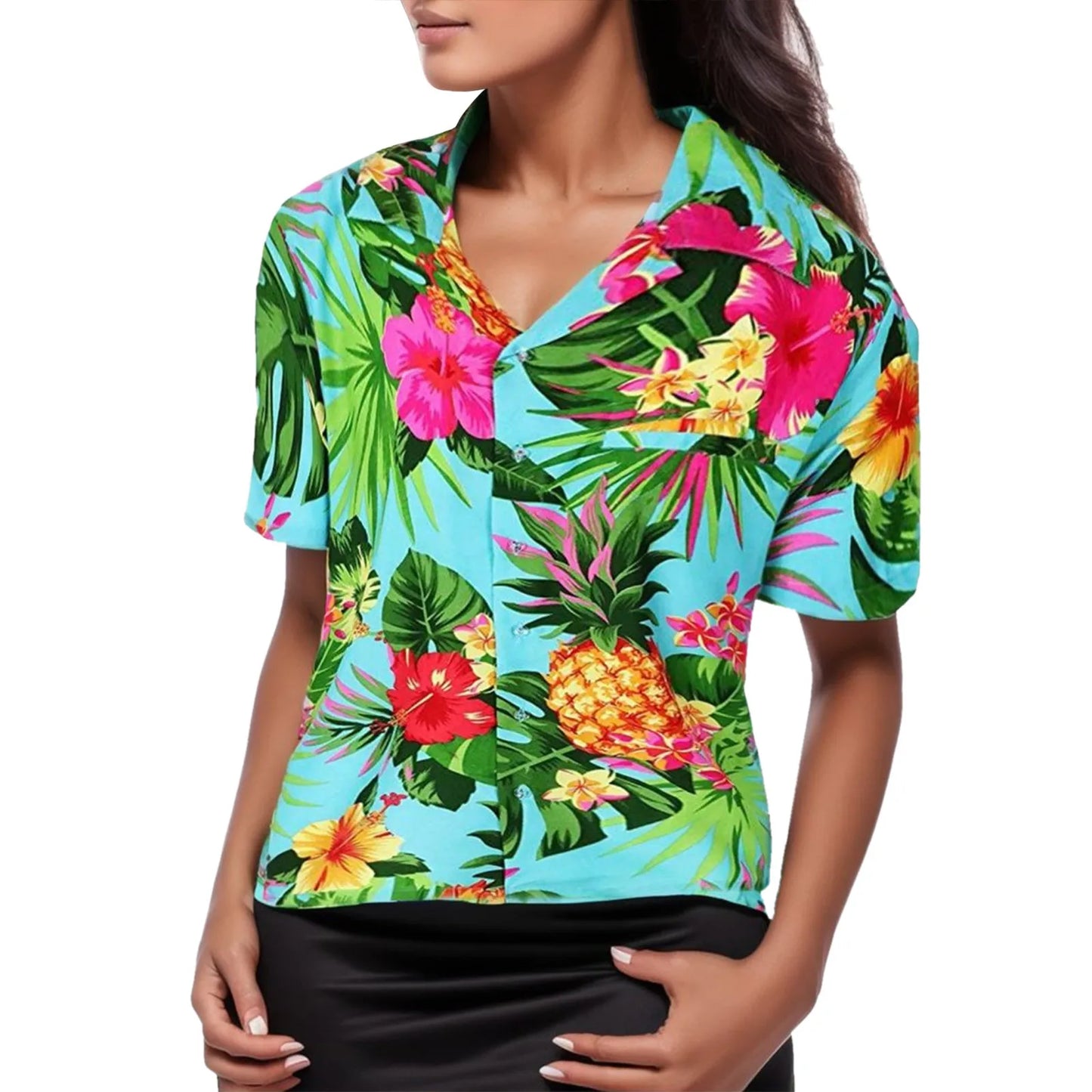 Florabelle Zomerse Bloemenbladeren Blouse