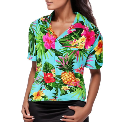 Florabelle Zomerse Bloemenbladeren Blouse
