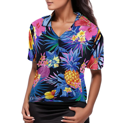 Florabelle Zomerse Bloemenbladeren Blouse