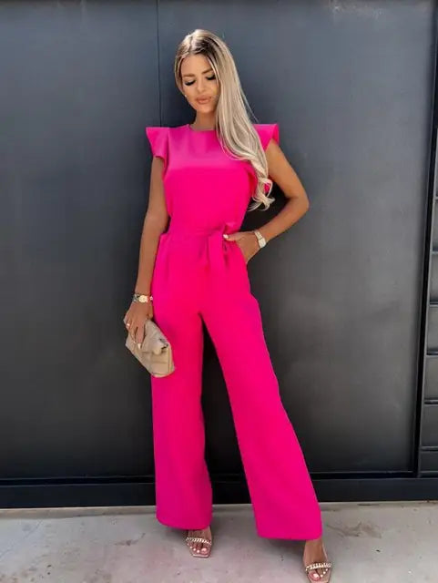 Jumpsuit Met Ruches Vrouwelijk Jurk Model