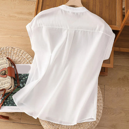 Stijlvolle Sleeveless Katoenen Commuter Top van Zwoel