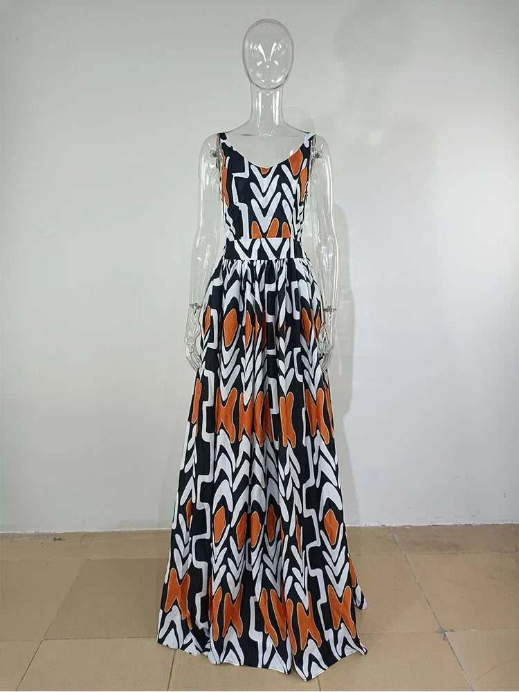 Zomerse Boho Print Maxi Jurk van DromerigeDresses