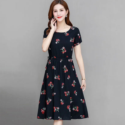 Luna Zomerse Maxi Jurk met Bloemenprint
