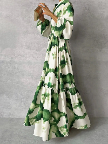 Levenslust Groene Maxi Jurk