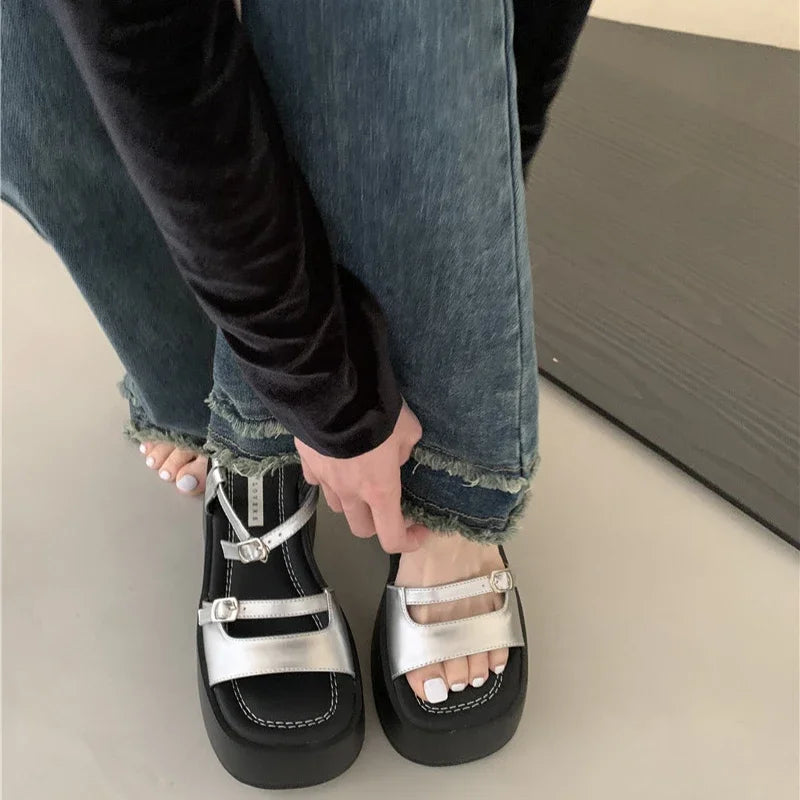 Elegante Gladiator Platform Sandalen voor Zomer 2024
