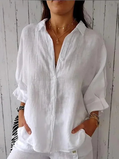 Katoen Linnen Blouse van SweetStyle