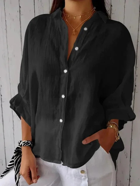 Katoen Linnen Blouse van SweetStyle