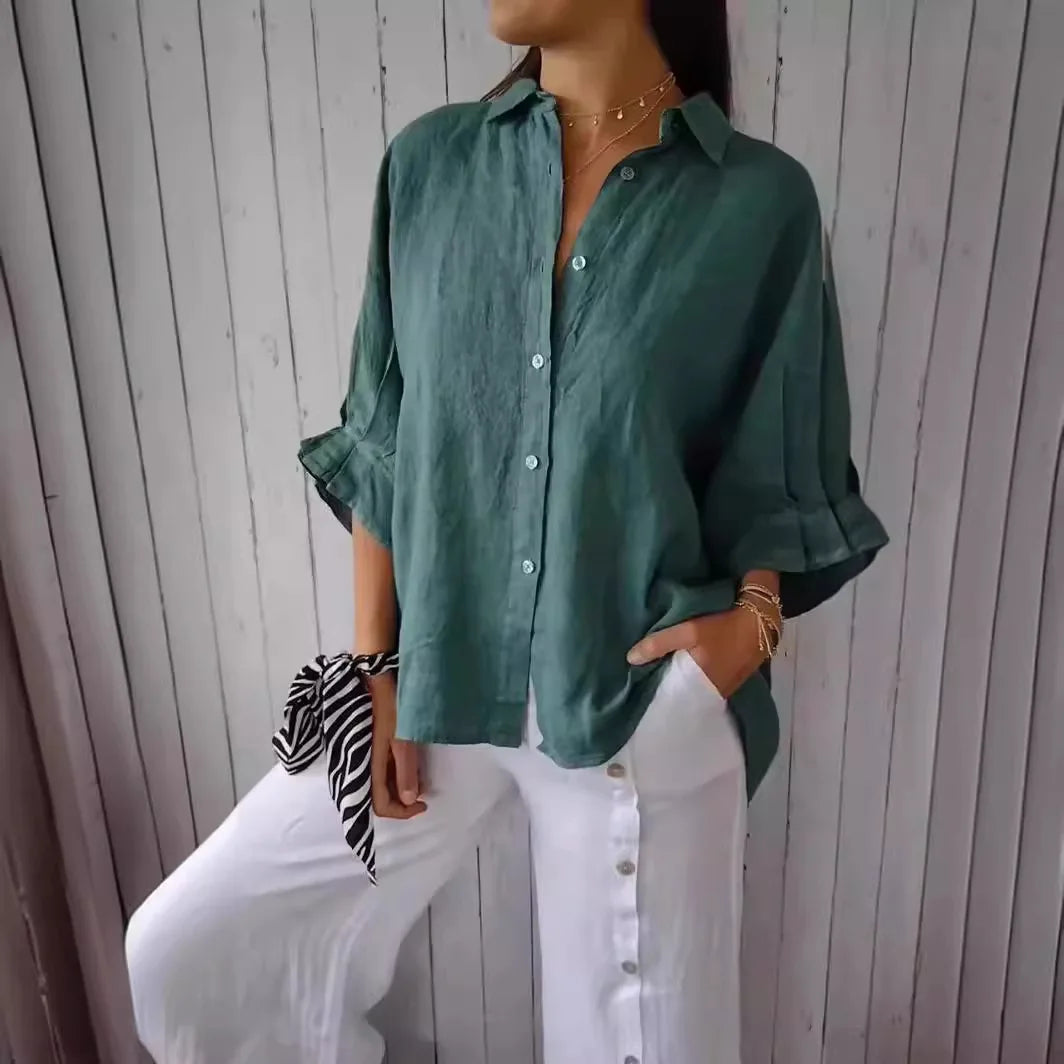 Katoen Linnen Blouse van SweetStyle