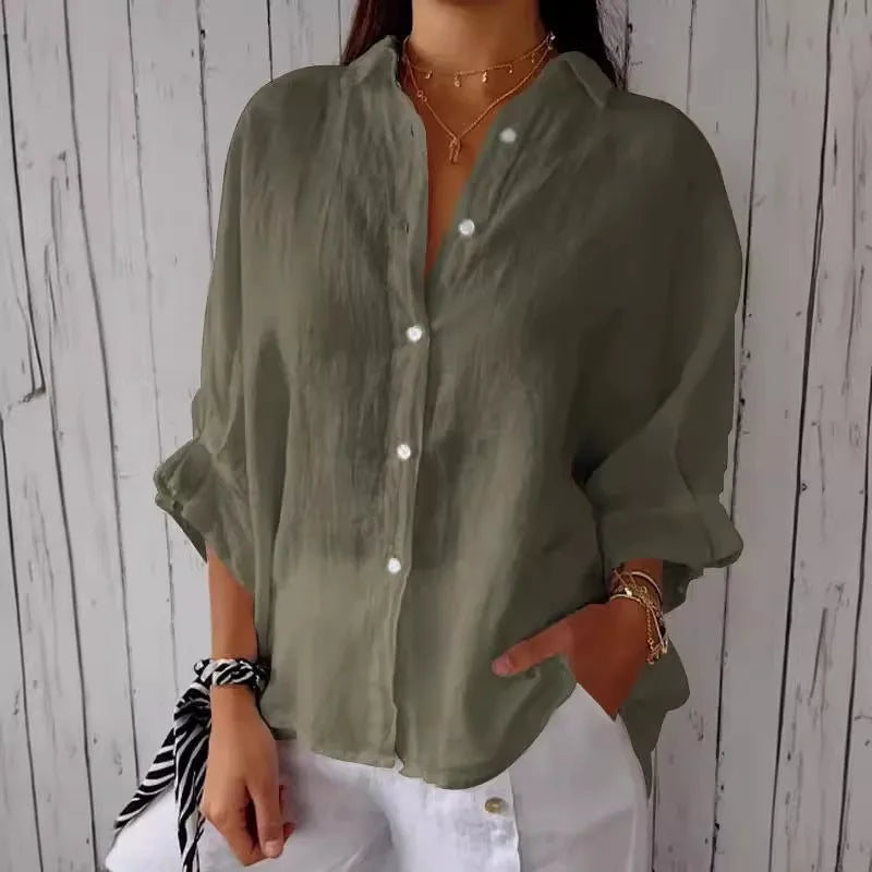 Katoen Linnen Blouse van SweetStyle