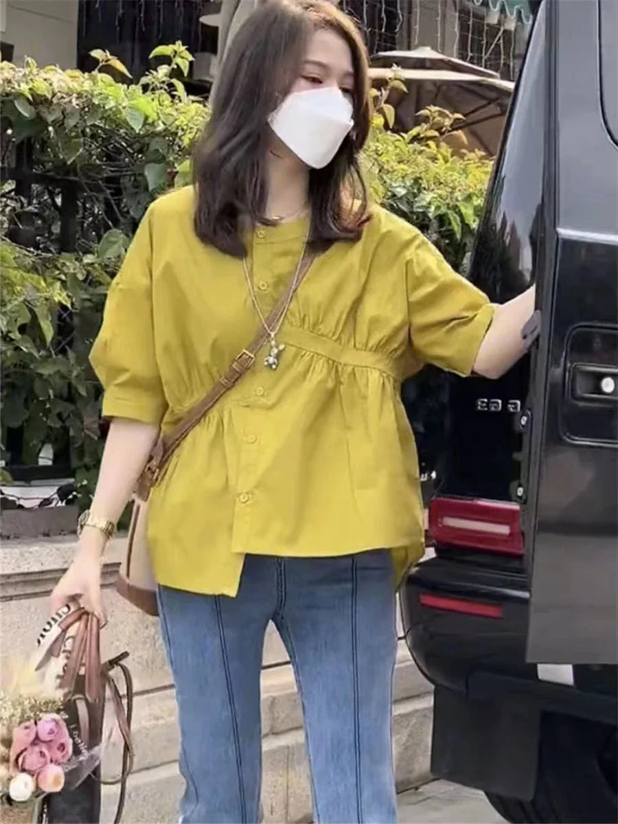 Yunilee Leeter Zomerse Casual Blouse