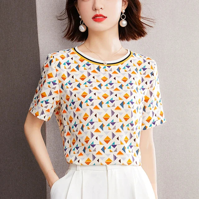 Zomer Casual Elegance T-shirt van Silken Dream
