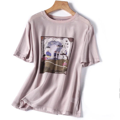 Zomer Casual Elegance T-shirt van Silken Dream