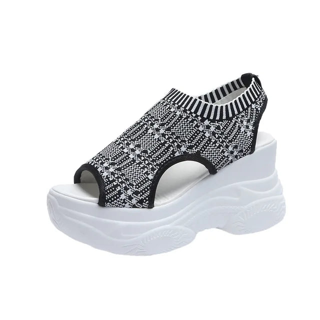 Zomerse Gebreide Vis-Mond Sandalen