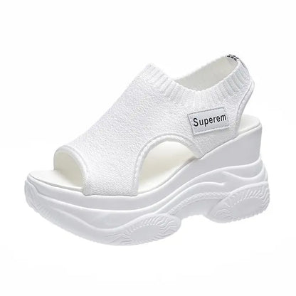 Zomerse Gebreide Vis-Mond Sandalen