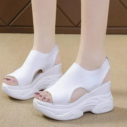 Zomerse Gebreide Vis-Mond Sandalen