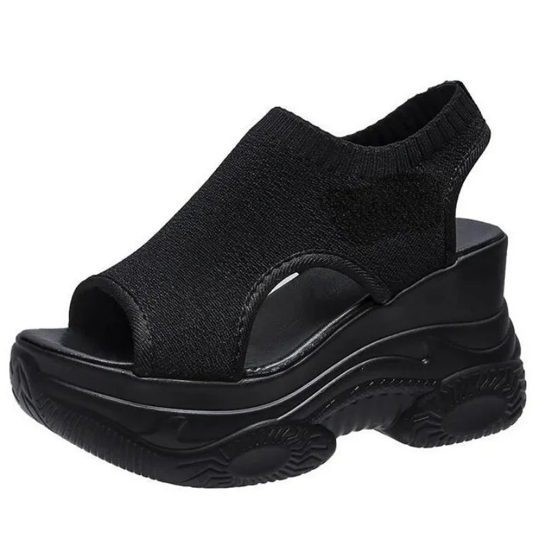 Zomerse Gebreide Vis-Mond Sandalen
