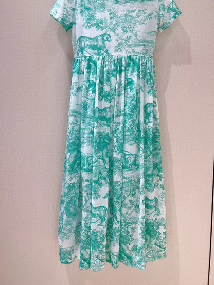 Groene Katoenen Zomerjurk ChicVibe