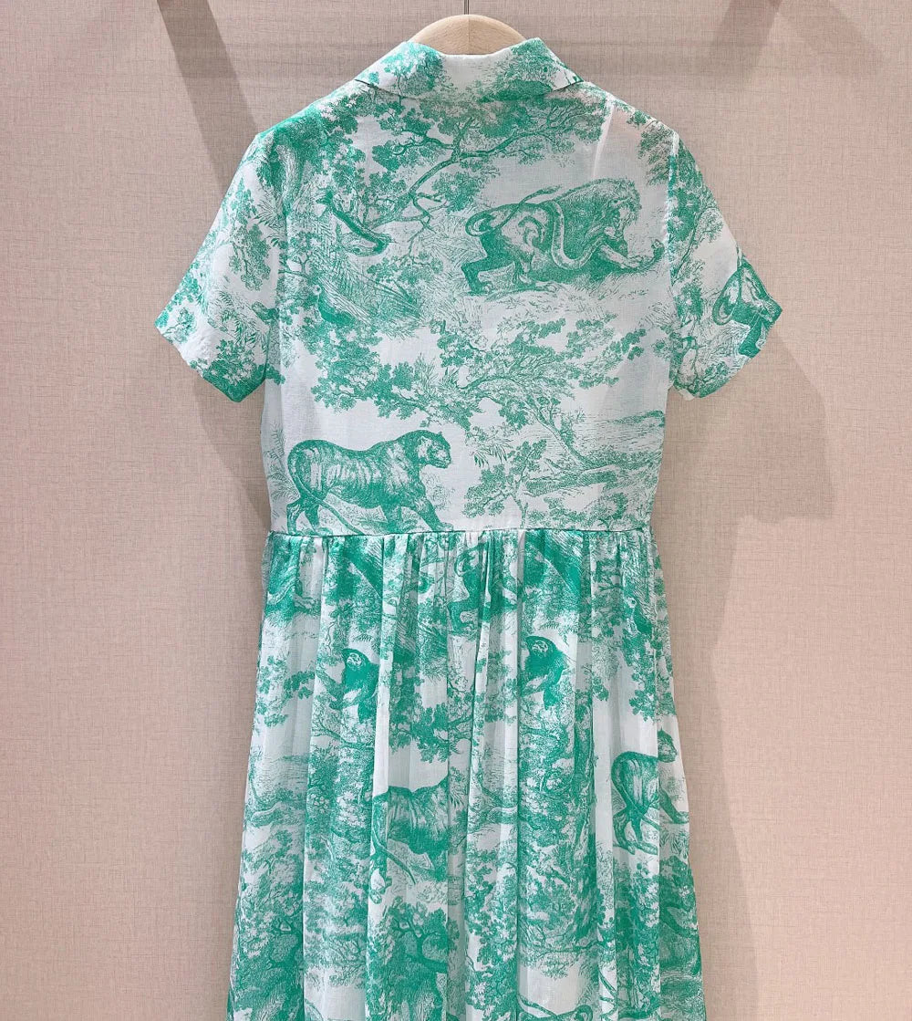 Groene Katoenen Zomerjurk ChicVibe