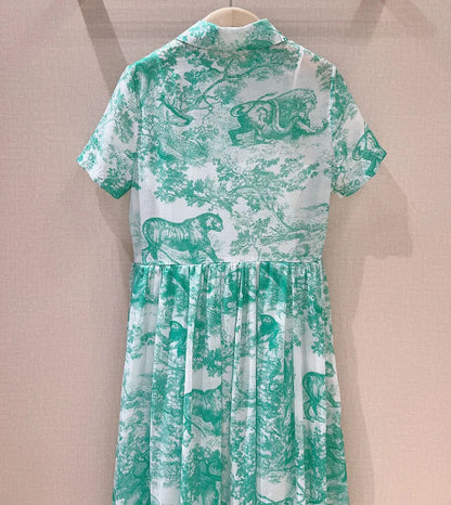 Groene Katoenen Zomerjurk ChicVibe