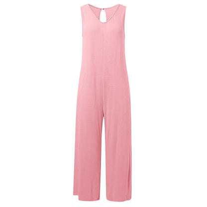 Aurora Zomerse Wijde Pijp Jumpsuit voor Dames