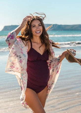 Zwangerschapstankini Sexy Zwarte Tankini voor Zwangere Dames