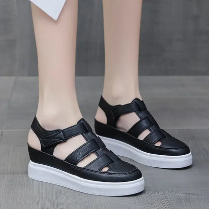 Zomer Wedge Platform Sandalen met Gladiator Stijl