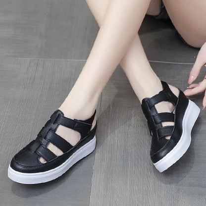 Zomer Wedge Platform Sandalen met Gladiator Stijl