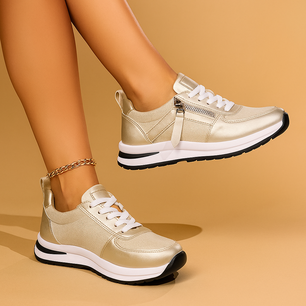 Dames Sneakers Comfortabele Pasvorm Ritssluiting