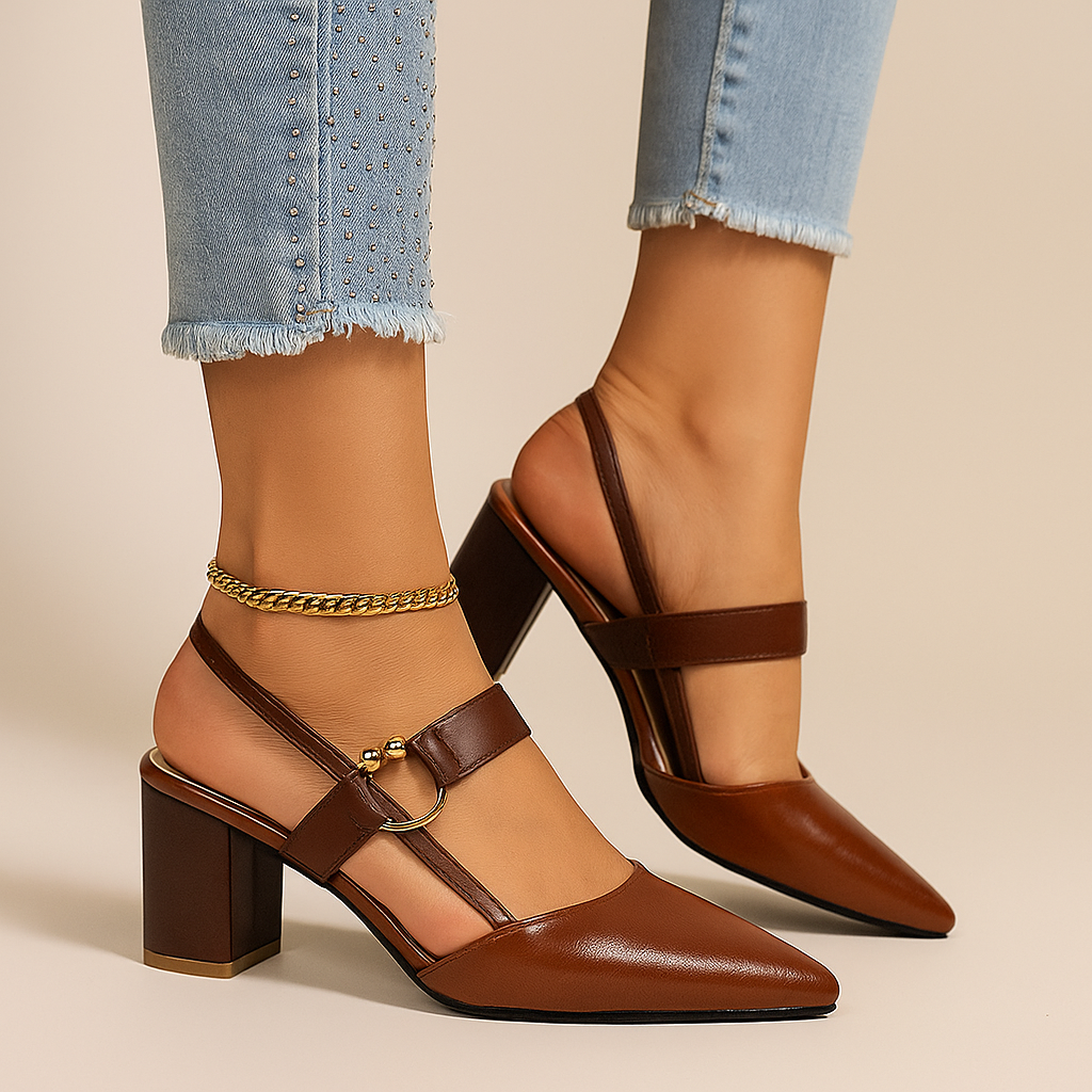 Dames Pumps met Ringdetail Elegante Pasvorm