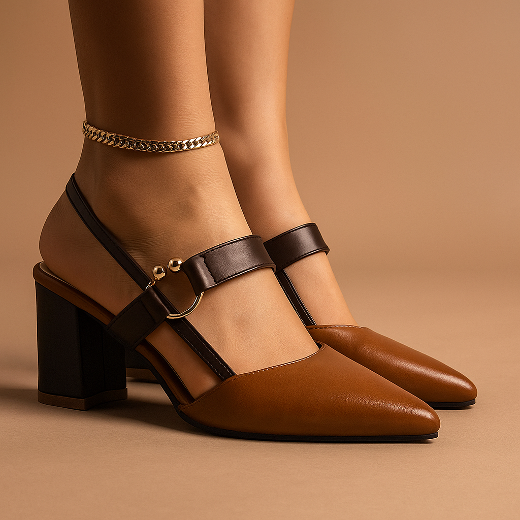 Dames Pumps met Ringdetail Elegante Pasvorm