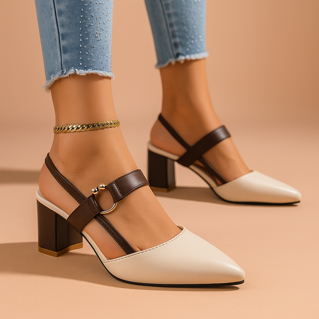 Dames Pumps met Ringdetail Elegante Pasvorm
